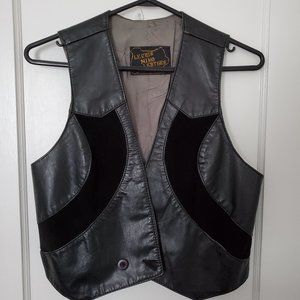 Vintage Leather & Suede Patchwork Vest